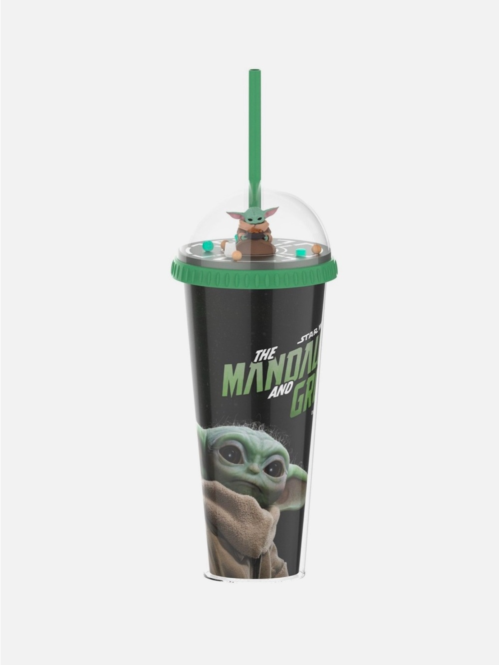 Star Wars Mandalorian & Grogu Dome Tumbler w Straw-Cinemark Exclusive NWT! - Picture 10 of 13